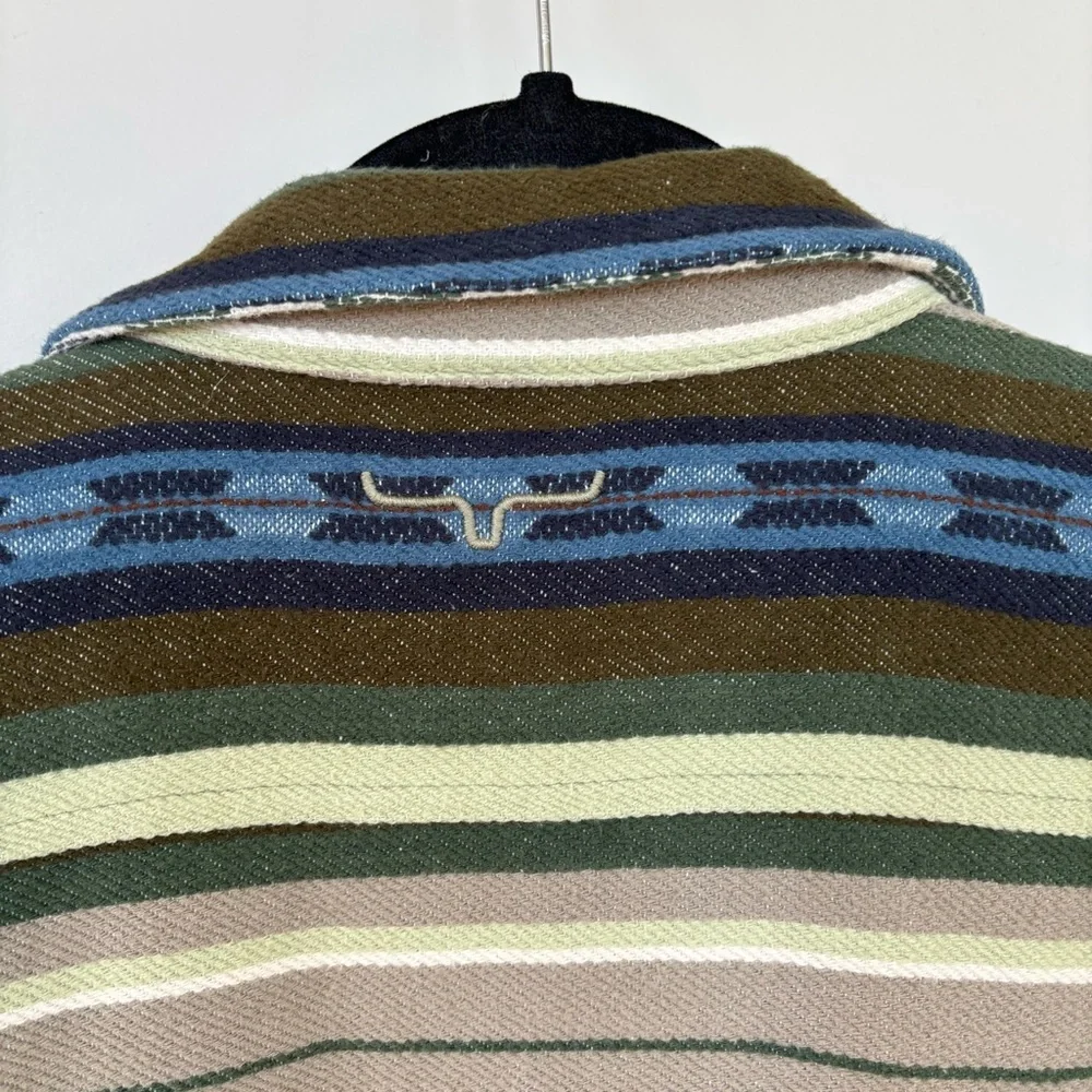 Kimes Ranch Aztec Print Button Front Shacket Shirt‎ Size XXL